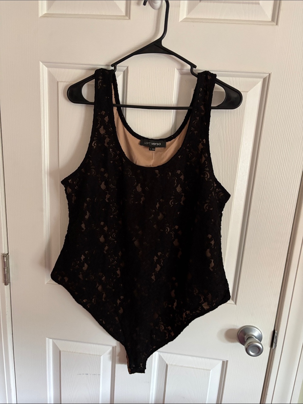 Loft Versa Black Lace Shell Bodysuit
